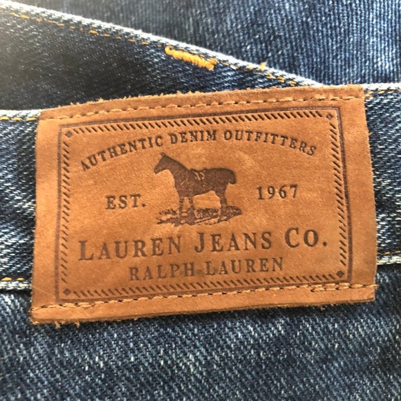 Vintage High Rise Straight Leg Stiff Denim Jeans - Picture 2 of 7